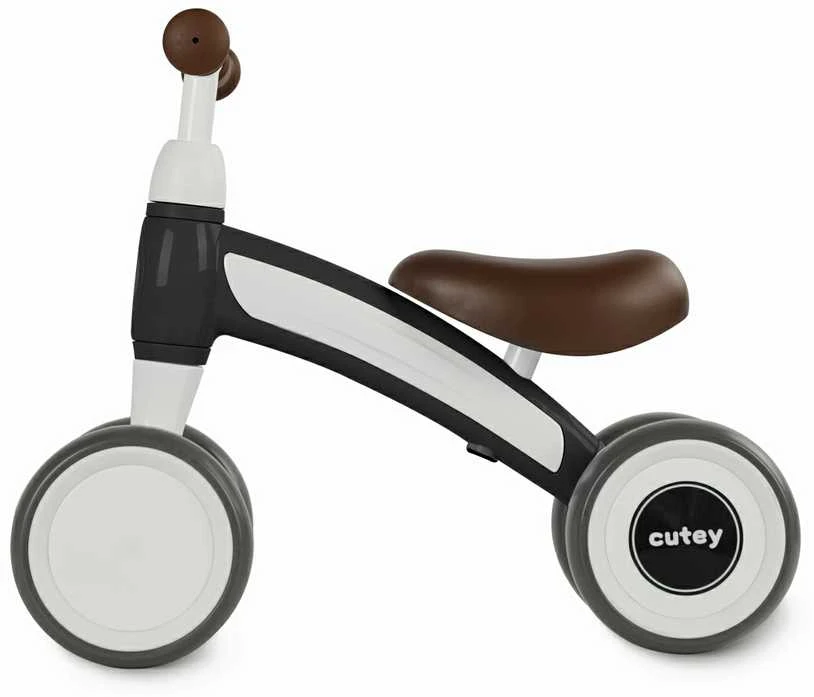 Juodas Qplay Cutey Retro balansinis dviratukas
