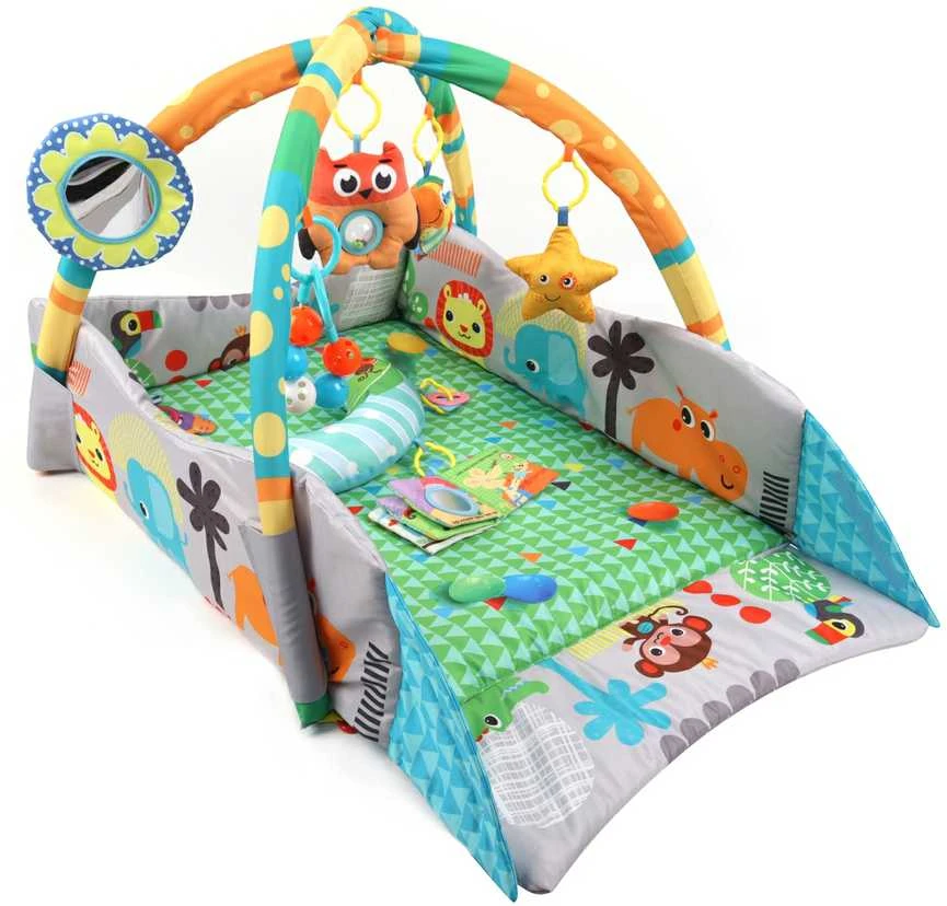 MILLY MALLY 6142 TinyMini JL628-1B Mokomasis kilimėlis 4in1 Jungle