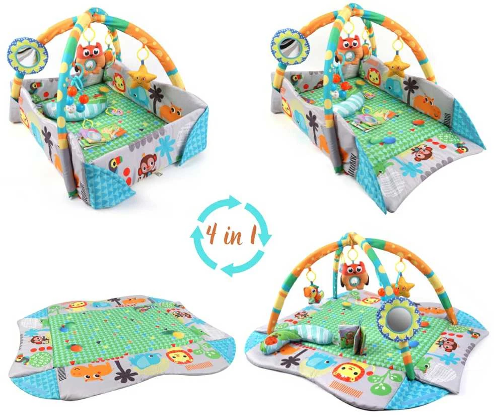 MILLY MALLY 6142 TinyMini JL628-1B Mokomasis kilimėlis 4in1 Jungle