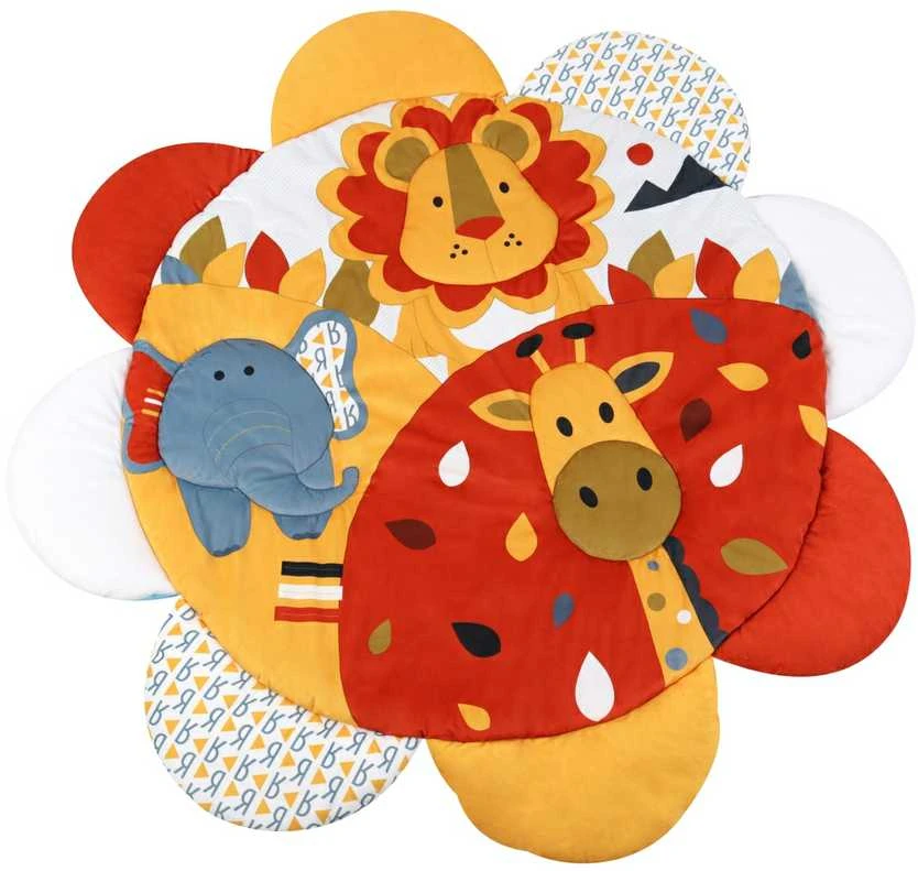 Tk Import MILLY MALLY 6145 TinyMini JL639-2B Mokomasis kilimėlis 2in1 Flower Safari