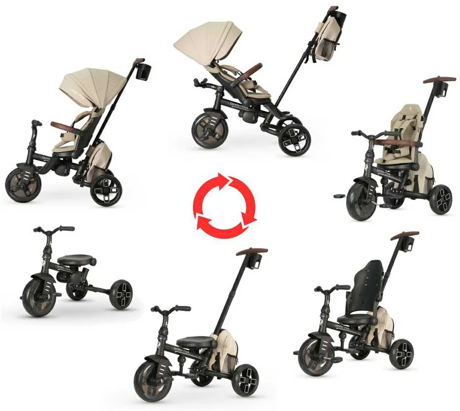 MILLY MALLY 6303 Qplay Triratis Comfo Max Smėlio spalvos