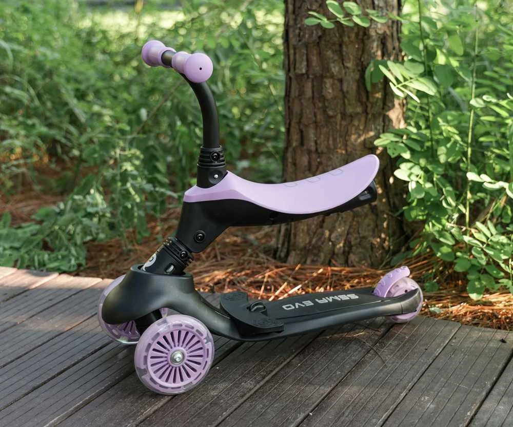MILLY MALLY 6313 Qplay Sema Evo 3in1 violetinis paspirtukas