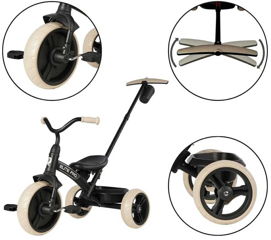 MILLY MALLY Qplay Triratis Elite Pro Juodas