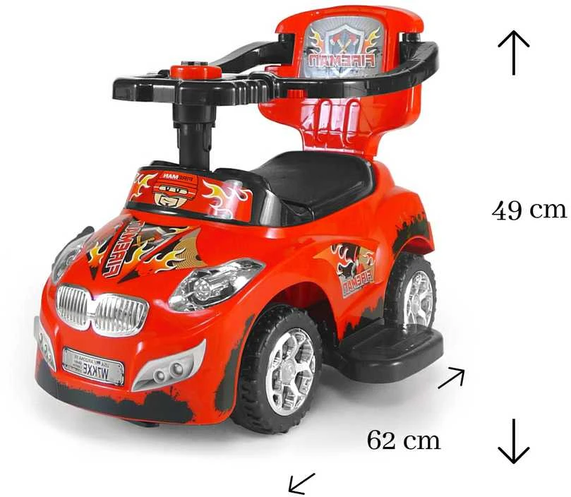 MILLY MALLY Transporto priemonė Happy juoda