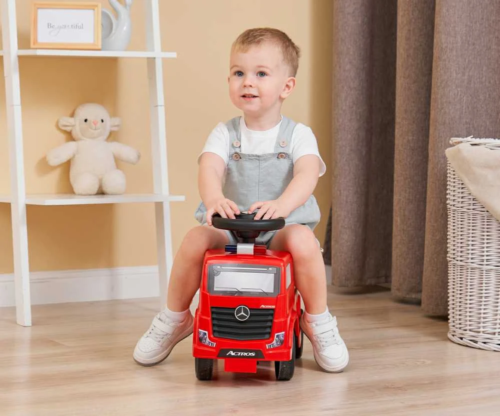 MILLY MALLY Važiuoklė Mercedes-Benz Actros ugniagesių automobilis raudonas