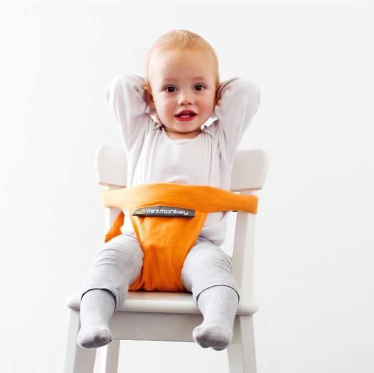 MINIMONKEY MKY_00000440 Diržai kūdikio kėdutei Mini kėdutė 6m+ oranžinė