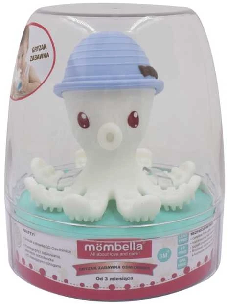 Mombella 8125 kramtukas žaislinis aštuonkojis šviesiai mėlynas