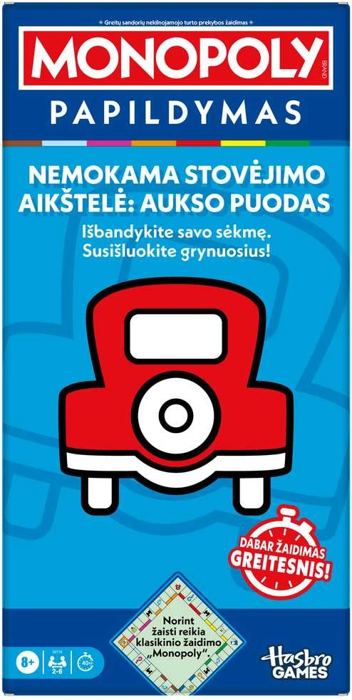 MONOPOLY Papildymas „Nemokama stovėjimo aikštelė: aukso puodas“, (lietuvių kalba)
