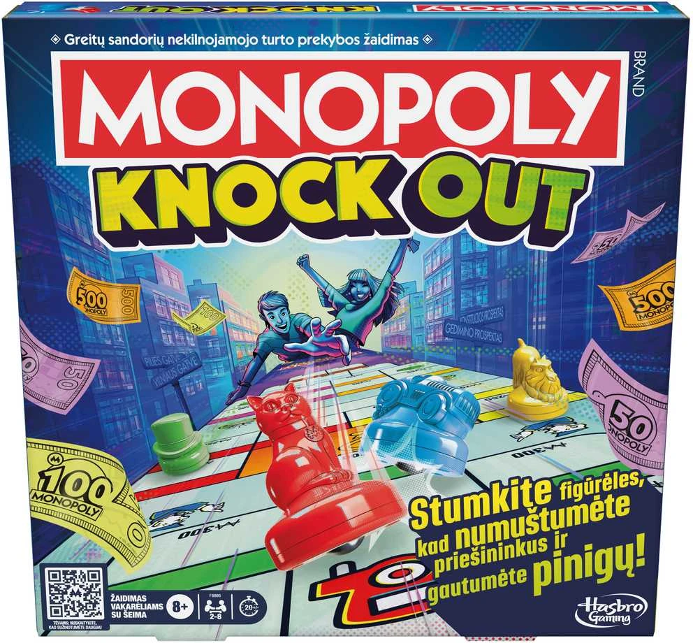 Žaidimas MONOPOLY: KNOCKOUT (lietuvių k.)
