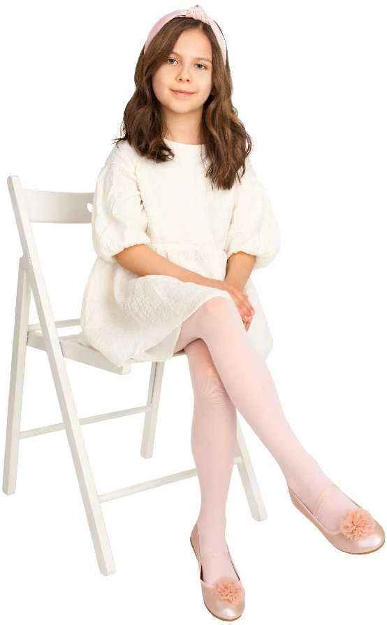NOVITI RM002-G-01 Lycra pėdkelnės 20 denų baltos 152/158