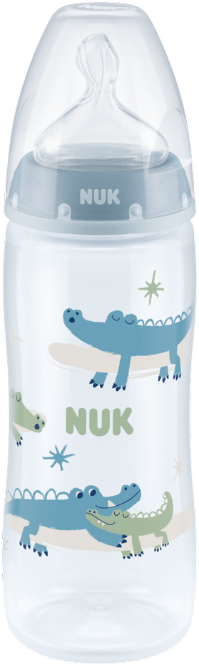 NUK 216248 FC+ PP buteliukas 360 ml su temperatūros indikatoriumi, silikoninis žindukas 6-18 mėnesių XL