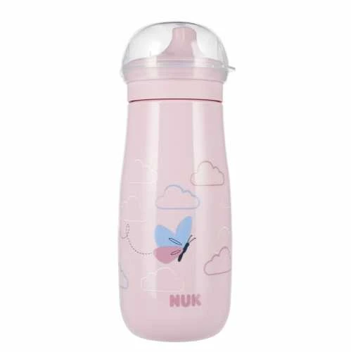 Nuk Mini-Me gertuvė +9 mėn. 1U 300ml Rožinė Butterfly