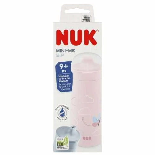 Nuk Mini-Me gertuvė +9 mėn. 1U 300ml Rožinė Butterfly