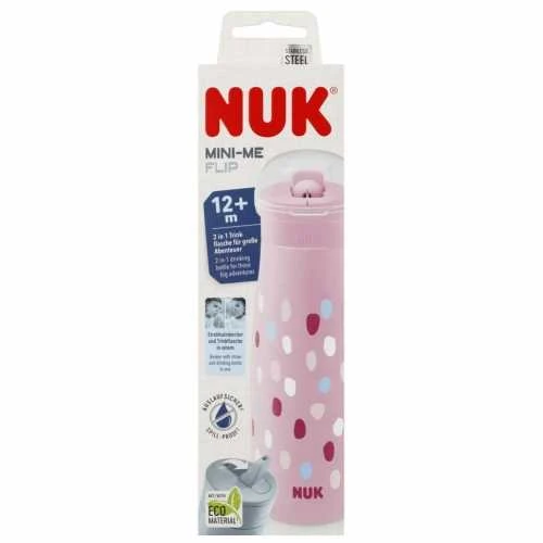 Nuk Mini-Me Flip Cup +12 Months 1U 450ml Rožinė
