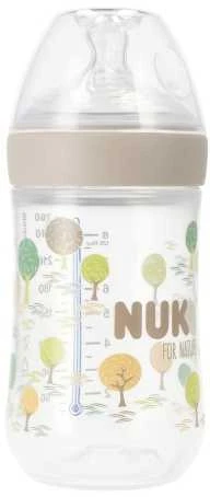 NUK 742005 260 ml buteliukas Gamtai sil. M