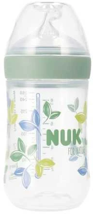 NUK 742005 260 ml buteliukas Gamtai sil. M