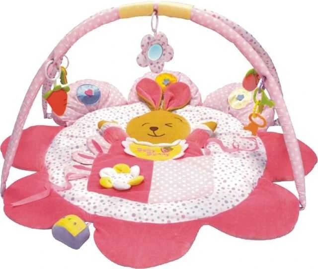 BABY MIX 45511 Mokomasis kilimėlis Naminiai gyvūnai (Rožinė Rabbit)