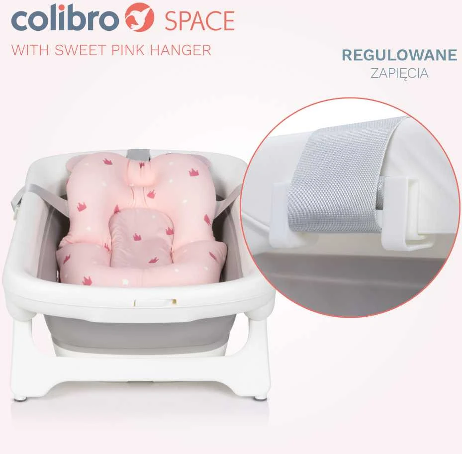 Pink COLIBRO kūdikių vonia SPACE SWEET Rožinis