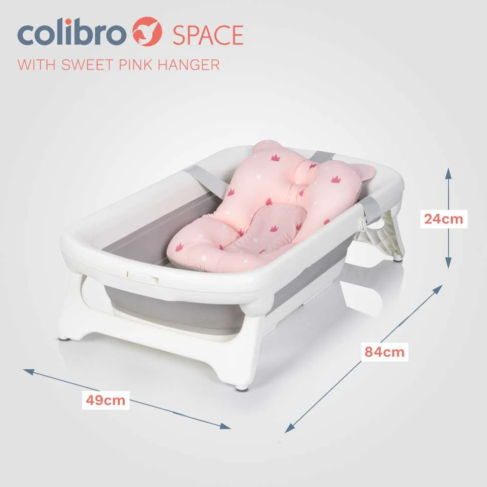 Pink COLIBRO kūdikių vonia SPACE SWEET Rožinis