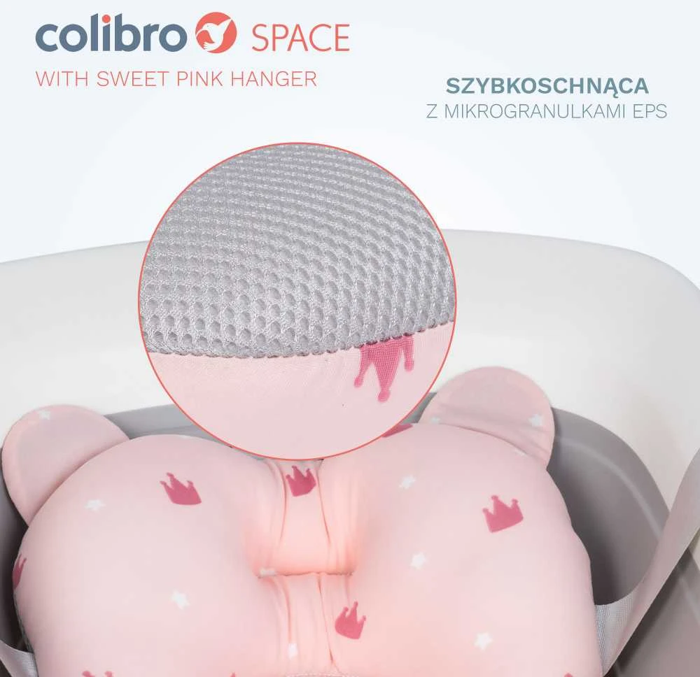 Pink COLIBRO kūdikių vonia SPACE SWEET Rožinis