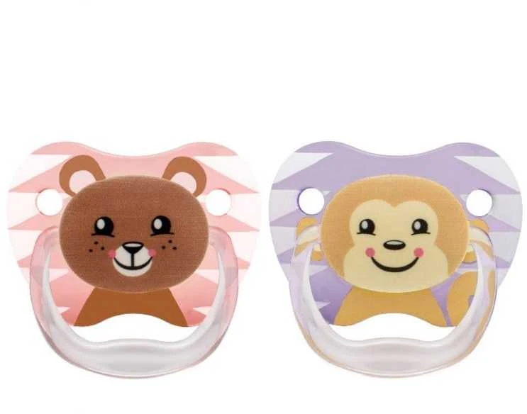 DR. BROWN'S Čiulptukai PreVent 6-18 mėn. BEAR, 2 vnt.