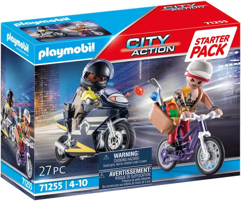 PLAYMOBIL CITY ACTION Pradinis rinkinys su policininku ir vagimi 71255
