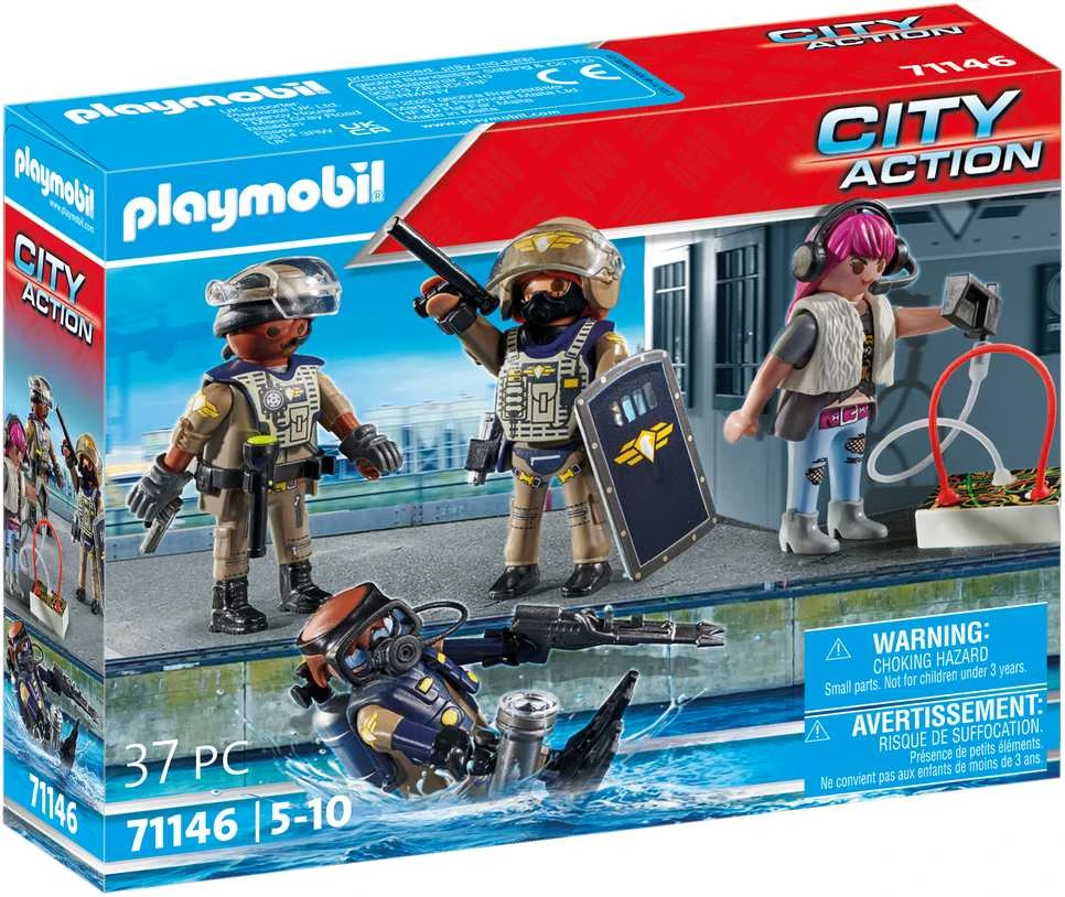 PLAYMOBIL CITY ACTION Specialiųjų pajėgų komanda 71146