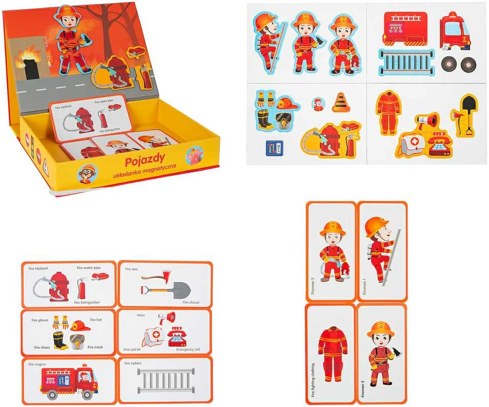 SMILY PLAY SP84505 ugniagesių magnetinės dėlionės
