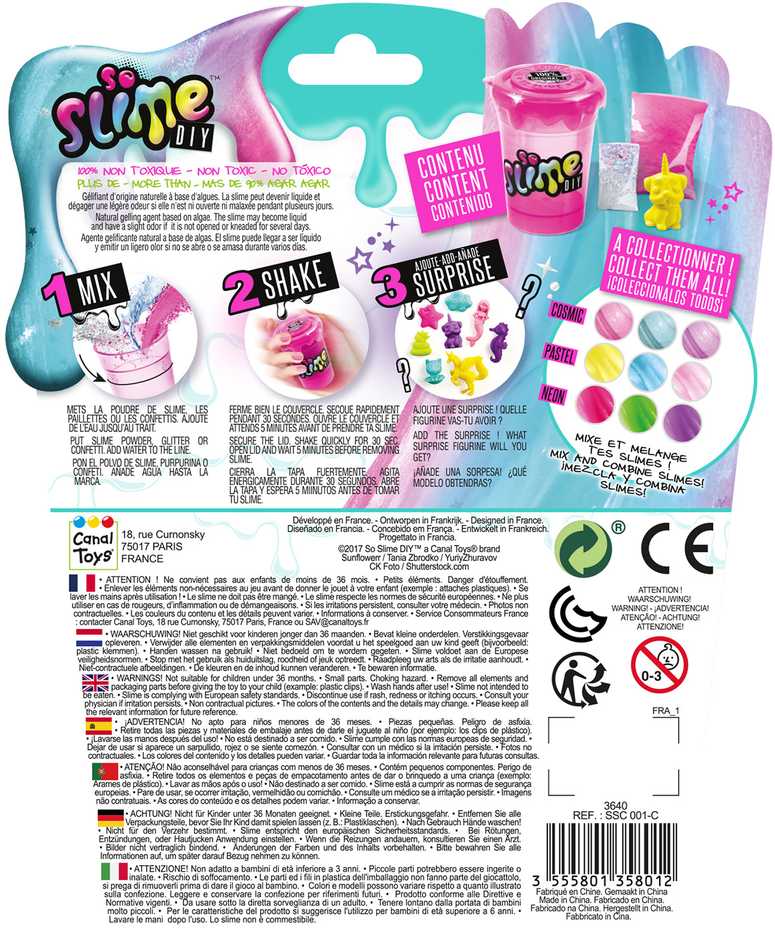 Canal Toys SO SLIME Gleivių maišymo rinkinys