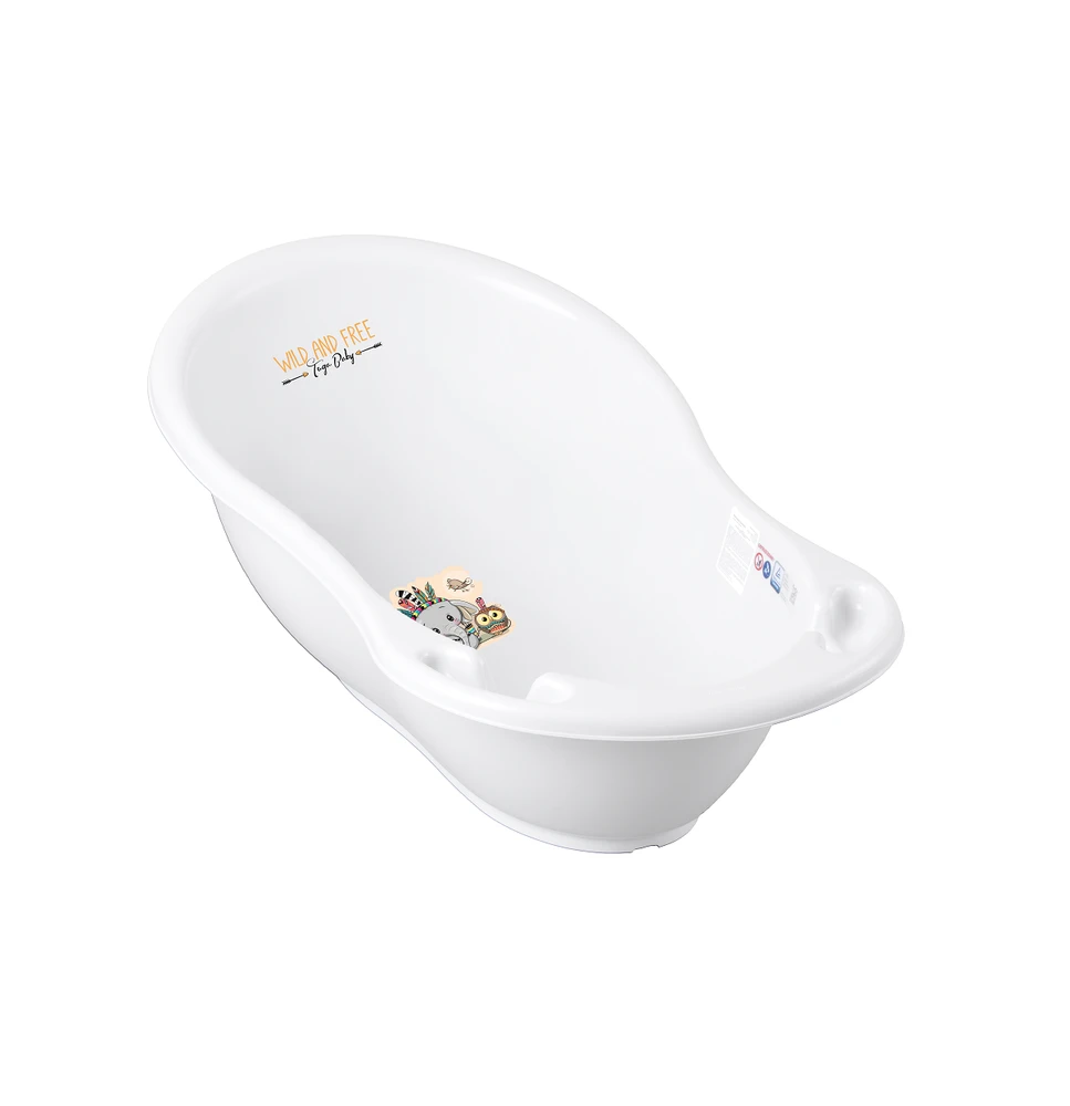 Tega Anatominė vonia su nutekėjimu 86 cm Wild & Free dramblio baltumo