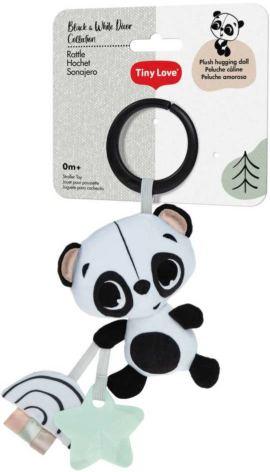 Tiny Love žaislas pakabinamas panda juoda balta