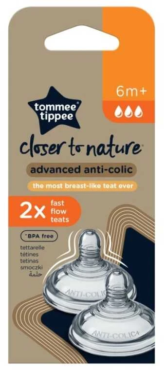 TOMMEE TIPPEE antikolinis žindukas, greitas, 2 vnt., 42122453