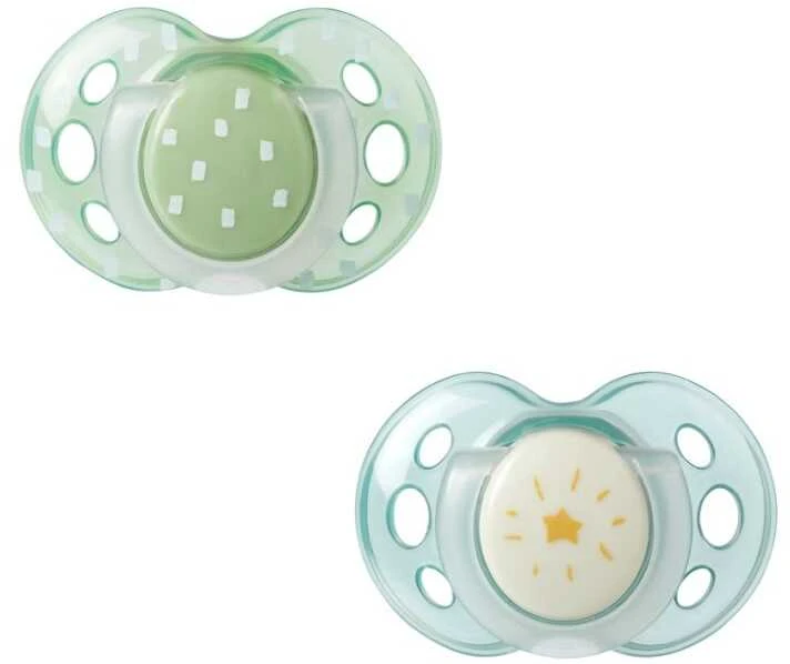 Tommee Tippee Silikoniniai čiulptukai Night Time 18-36 m 2 vnt. (43340094)