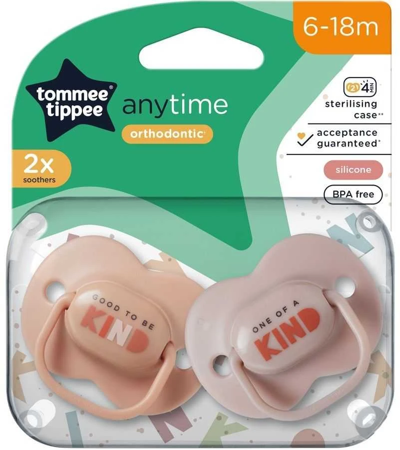 TOMMEE TIPPEE TTP433544 čiulptukas BET METU 6-18m 2pack