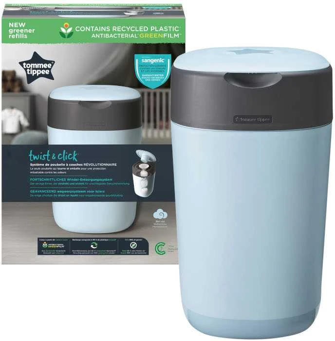 TOMMEE TIPPEE konteineris sauskelnėms Sangenic Twist&Click, žydras, 85100302