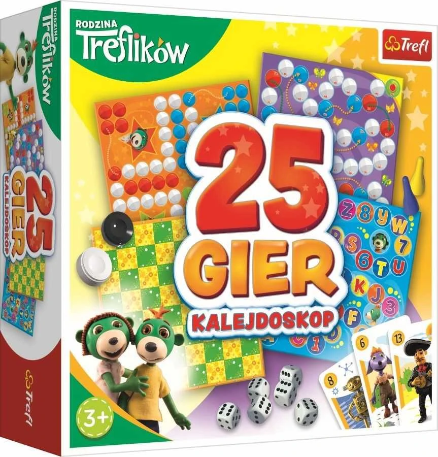 TREFL 02119 Kaleidoskopas 25 Žaidimai Treflik šeima*