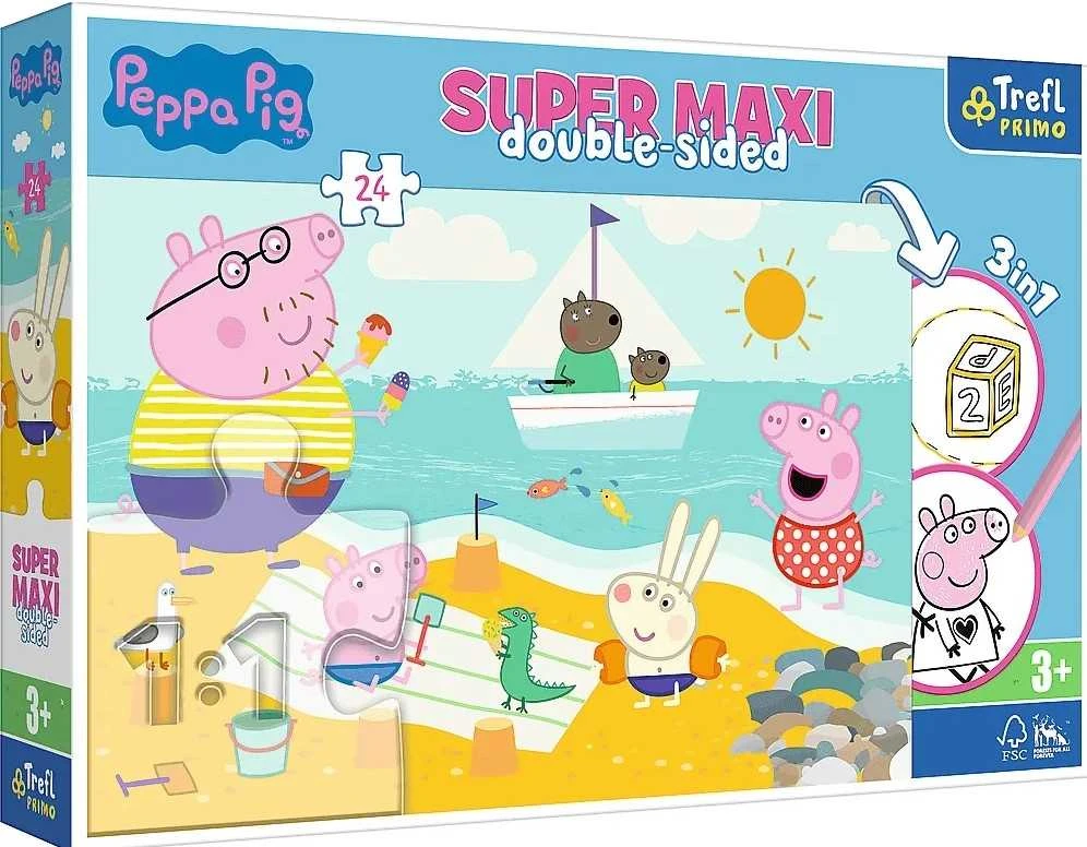 Peppa Pig TREFL Super maxi dėlionė, 24 det.