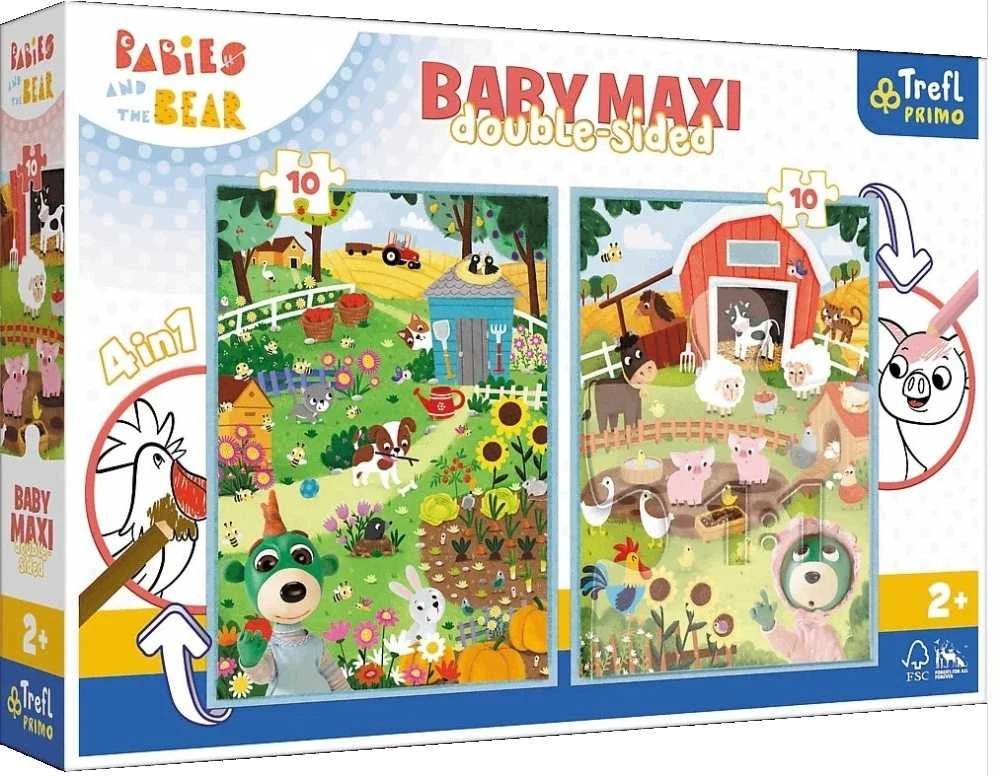 TREFL 43000 Dėlionė Baby MAXI 2x10 Susipažinkite su kūdikiais