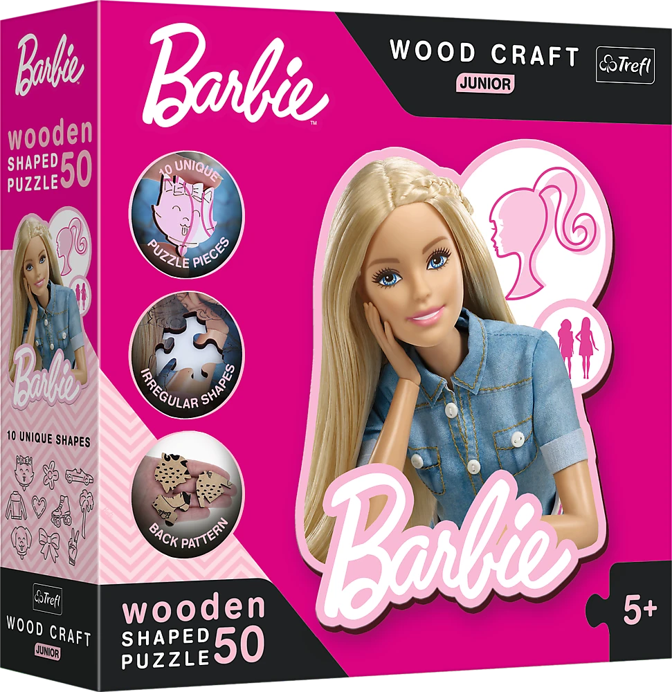 Trefl Medinė dėlionė 50 vnt. - Barbie