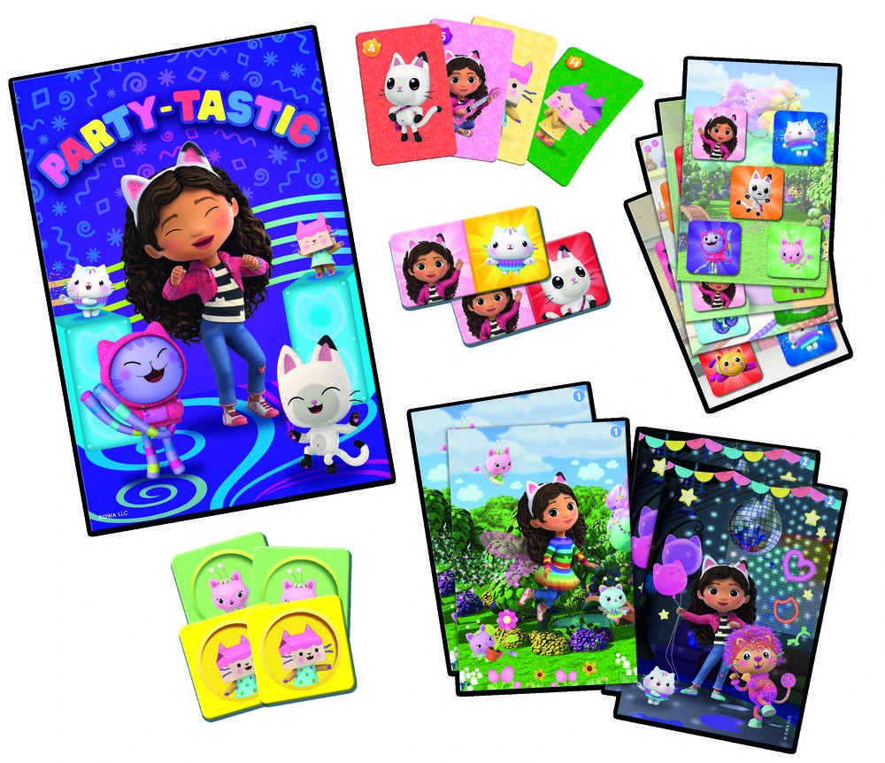 TREFL GABBY´S DOLLHOUSE 8in1 Mix&Play stalo žaidimų rinkinys Gabby’s Dollhouse