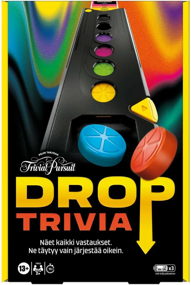 HASBRO GAMING Trivial Pursuit Drop Trivia Game FIN