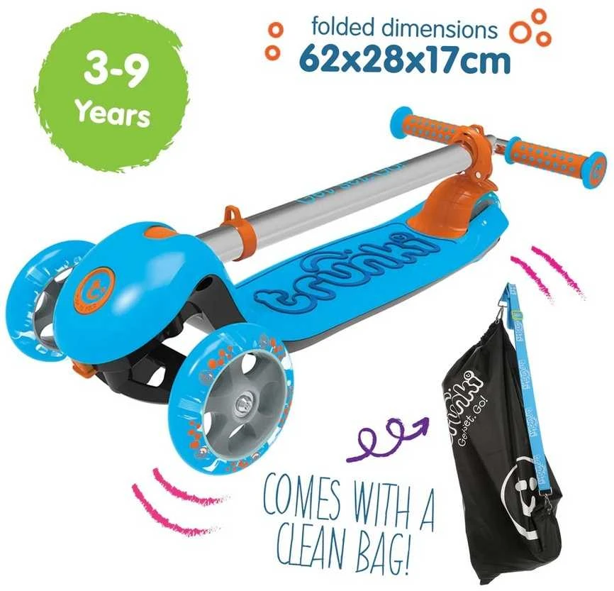 TRUNKI TRU-SCL-EU-ZZ-01 Trunki sulankstomas paspirtukas - mėlynas, didelis
