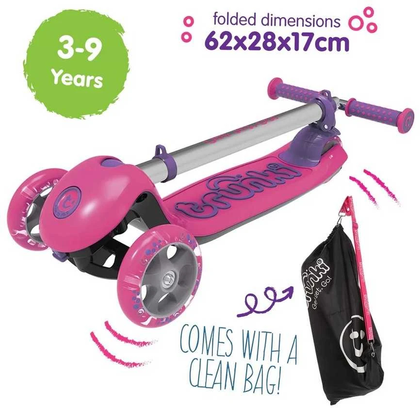TRUNKI TRU-SCL-EU-ZZ-02 Trunki sulankstomas paspirtukas - rožinis, didelis