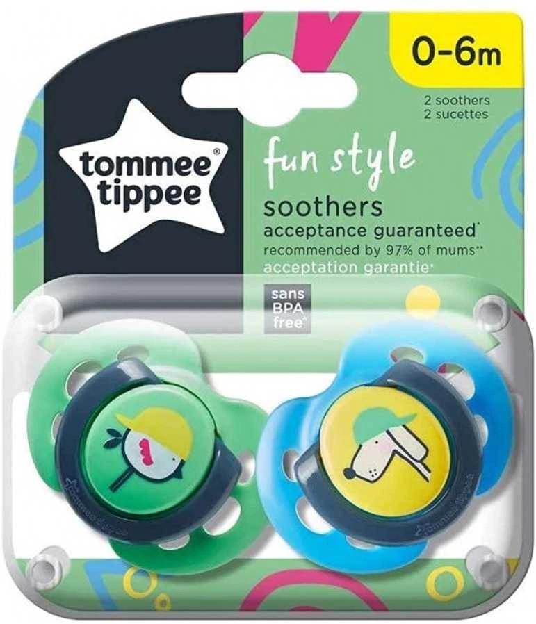 Tommee Tippee čiulptukai silikoniniai 2vnt 0-6m Fun 43335763