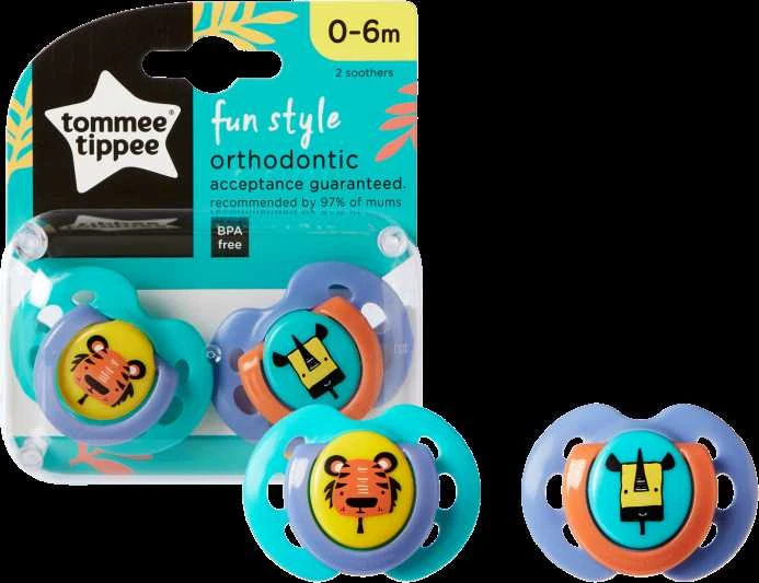 Tommee Tippee čiulptukai silikoniniai 2vnt 0-6m Fun 43335763