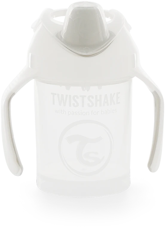 Twistshake puodelis mini baltas nuo 4mėn 230 ml 78053