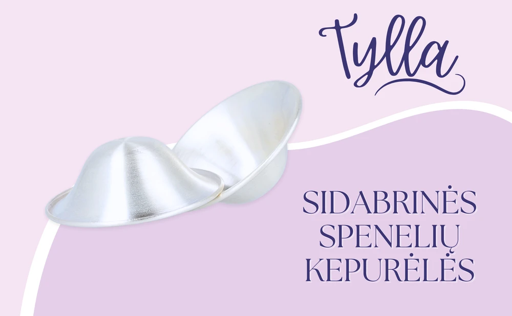 TYLLA sidabrinės spenelių kepurėlės (antspeniai/gaubteliai)