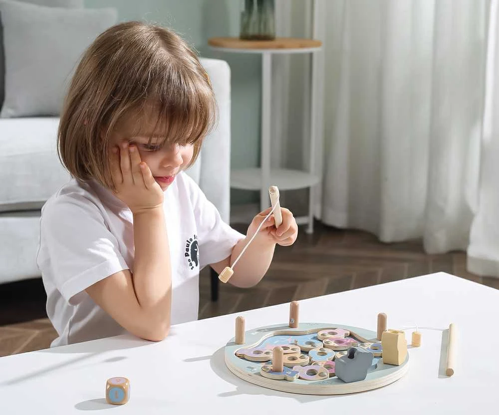 Viga Toys Viga Žaidimų Rinkinys – Medinė Žvejybos Žaidimas