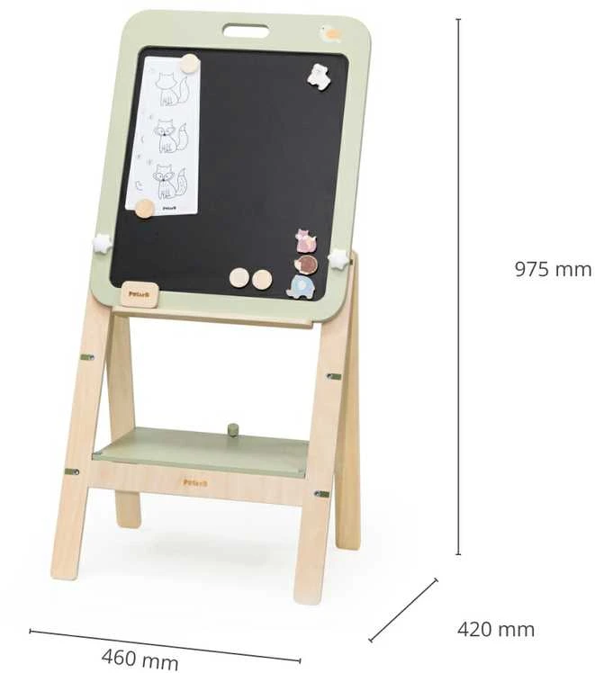 VIGA 44258 PolarB auganti magnetinė kreidos lenta