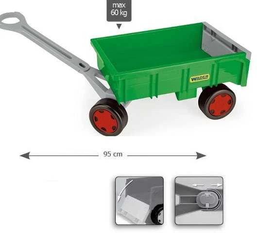WADER 10915 Gigant - sunkvežimių vežimėlio ūkininko priekaba